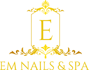 Em Nails Spa luxury gold logo